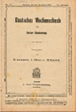DEUTSCHES WOCHENSCHACH / 1906 vol 22, no 51